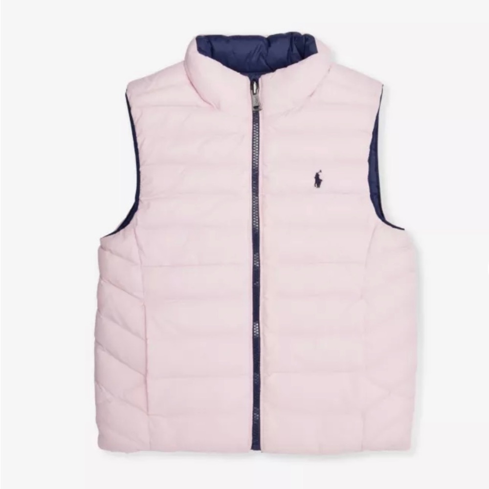Girls Reversible Quilted Vest NWOT